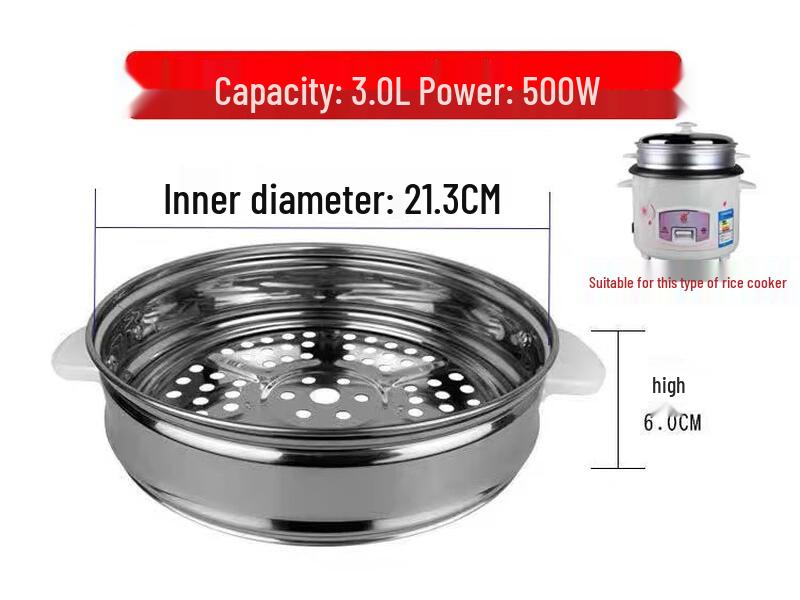 

Zhaoran Universal Stainless Steel Rice Cooker Steamer Basket