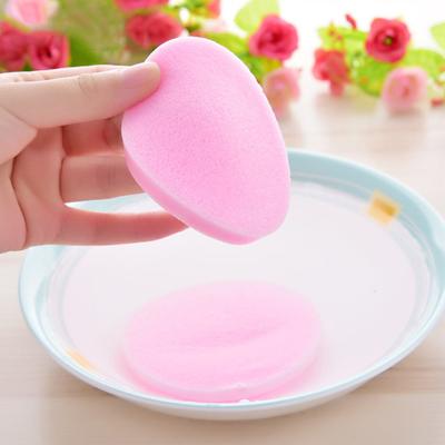 12Pcs/Bag Cosmetic Puff Compressed Cleansing Sponge Facial Cleanser Washing Pad