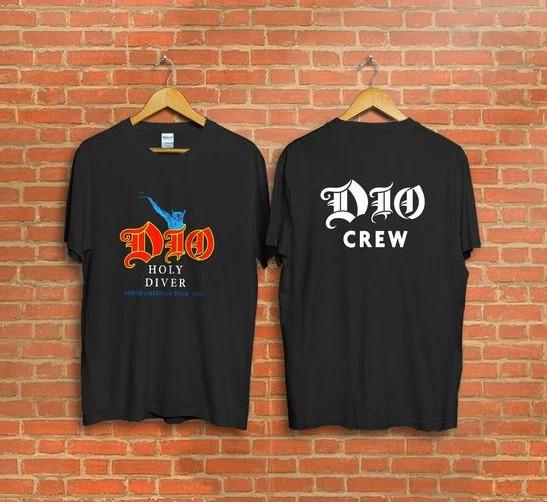 Vintage Dio Holy Diver Tour Concert New TShirt Gildan TShirt 2 Sided Unisex T-Shirt M