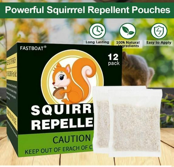 

Universal Animal Repellent: Indoor/Outdoor Deterrent for Squirrels, Cats, Snakes, Birds, Rabbits Rodent Repellent Pellet