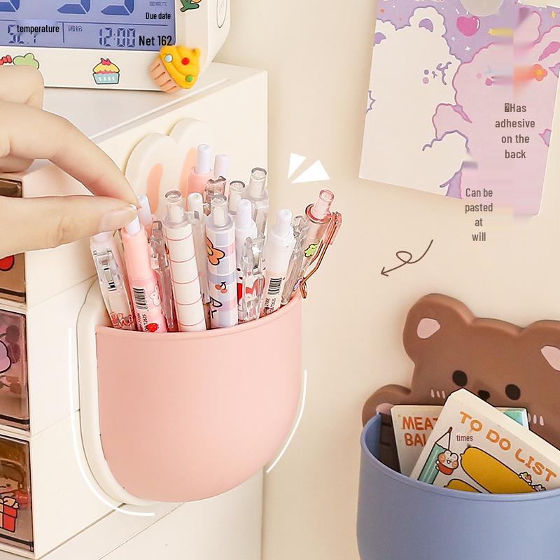 Cute Wall-Mounted Storage Box for Remote, Phone, and Electronics