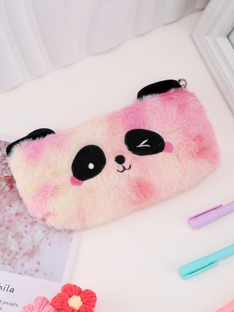 Panda Pencil Case Large Capacity Pencil Pouch Kawaii Stationery Zippered Pencilcase Trousse Novelty Gifts Portable Pencil Case