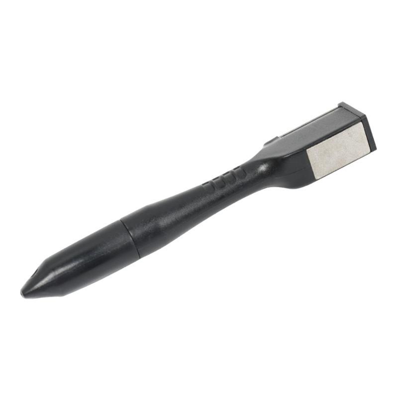 

Portable Stainless Steel Cutter Sharpener Easy to Use Handheld Sharpening Tool for Home Kitchens Outdoor Fire Starter 1