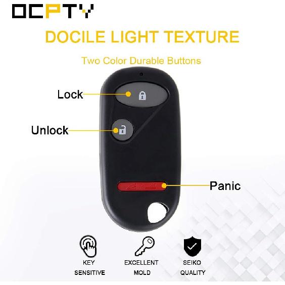 OCPTY 2X Flip Key Entry Remote Control Entry Remote Key Fob for 02 03 04 05 06 07 08 09 10 for Honda for Civic for CR-V for Element OUCG8D-344H-A