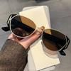 New Fashion Ladies Retro Cat Eye Sunglasses Luxury Metal Frame UV400 Protection for Driving Travel