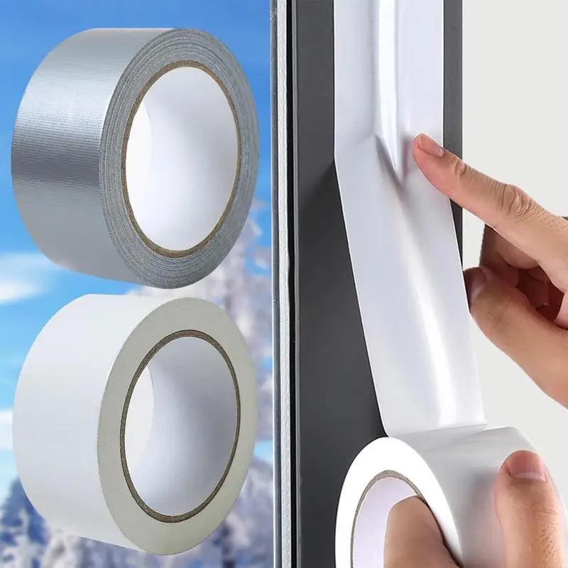 1roll Tape Waterproof Sticky Adhesive Cloth Duct Tape Single-Sided Strong Carpet Tape Multi-Purpose Durable Easy Tear Tape