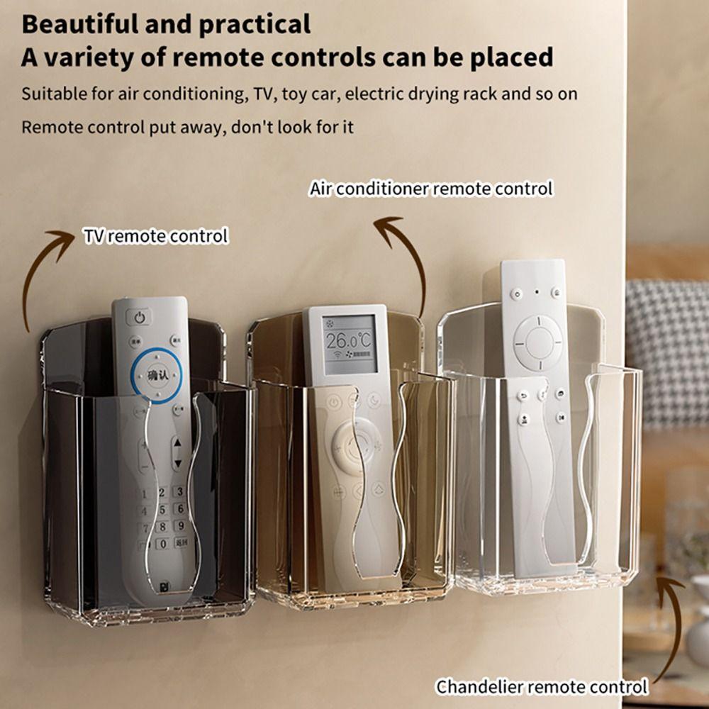 1Pcs Hanging Stand Air Conditioner Remote Holder Wall Mounted Phone Charging Bracket