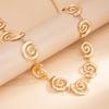 Ingemark Trend Geometric Spiral Belly Chain Women Sexy Bikini Conch Waist Chain Jeans Metal Belt Body Summer Jewelry Accessories