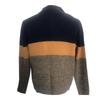 Men's Casual Knitted Pullover Loose Fit Long Sleeve Half Zip Colorblock Sweater