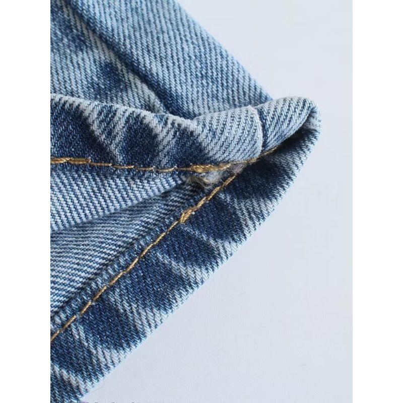 Kaslead New Arrival Women's Clothing High Waist Loose Denim