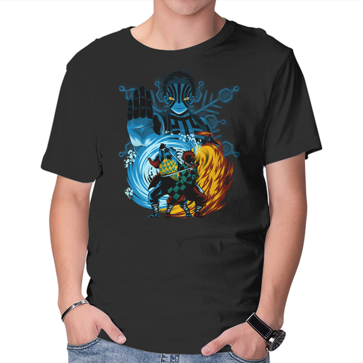 Unisex Crew Neck T-Shirt Upper 3 Battle Graphic Short Sleeve Casual Tee XL