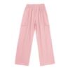 Kids Girls Stylish Clothing Elastic Waistband Cargo Wide Leg Long Pants for Daily Wear