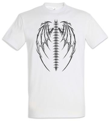 Demon Skeleton Wings T-Shirt Mens Womens Tees Top Reaper Devil Satan Satanism Wing Bones