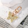 Resin Butterfly Key Holder Delicate Keychain Stylish and Portable Keyring Fashion Ornament Unique Bag Charm for Women