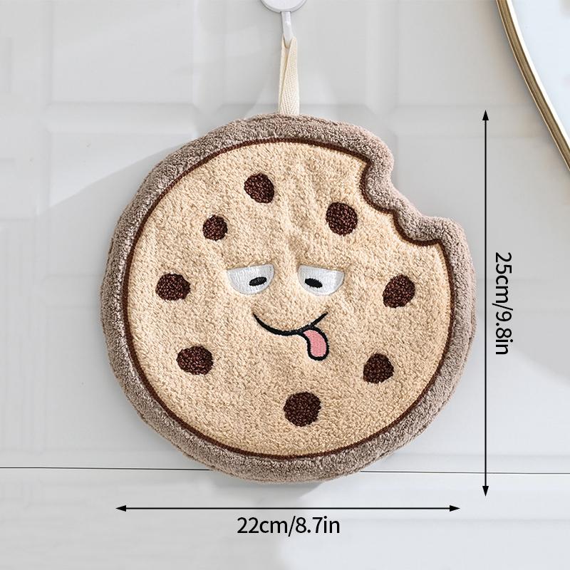 Thickened Cartoon Hand Towel Coral Fleece Bathroom Kids Wash Hand Cloth Kitchen Hanging Towel Super Absorbent Rag Handkerchief