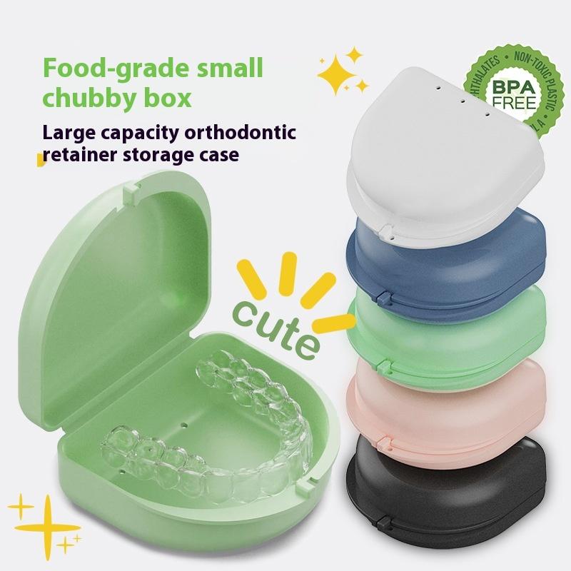 High Quality Double Layer Retainer Braces Storage Box Soaking Invisible Teeth Denture Cleaning Tooth Portable Storage Case