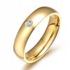 Gold Wedding Ring 316L Steel Size 28