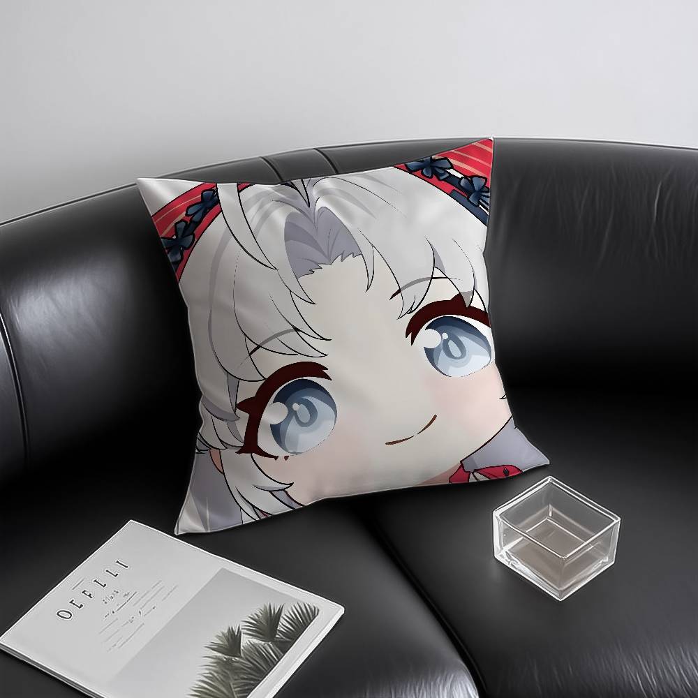 

Wuthering Waves CANTARELLA Pillow Case Anti-dustmite Invisible Zipper Sofa Bed 12x12Inch