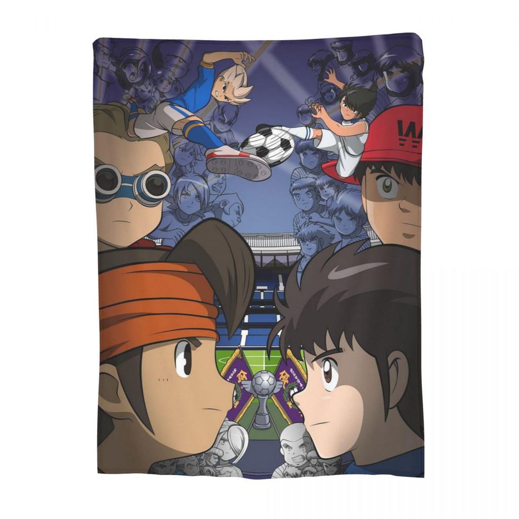 Inazuma Eleven Video Game Sports Game Blanket Soft Warm Flannel Throw Blanket Bedding for Bed Livingroom Picnic Travel Home Sofa
