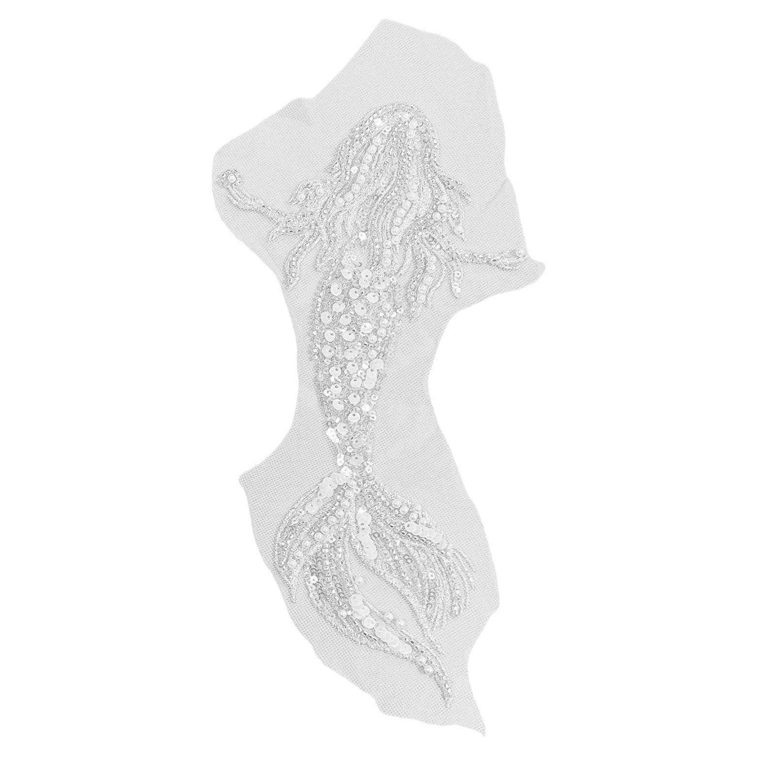 

Вышитая аппликация Вышивка Патчи Золотая рыбка Пришивные тканевые патчи Вышивка Пайетки Аппликация для свадебного платья