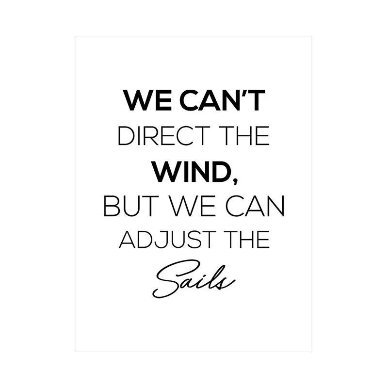 Minimalism English Sentences Inspirational Words Poster Canvas Print Painting Wall Art Picture Living Room Office Decor