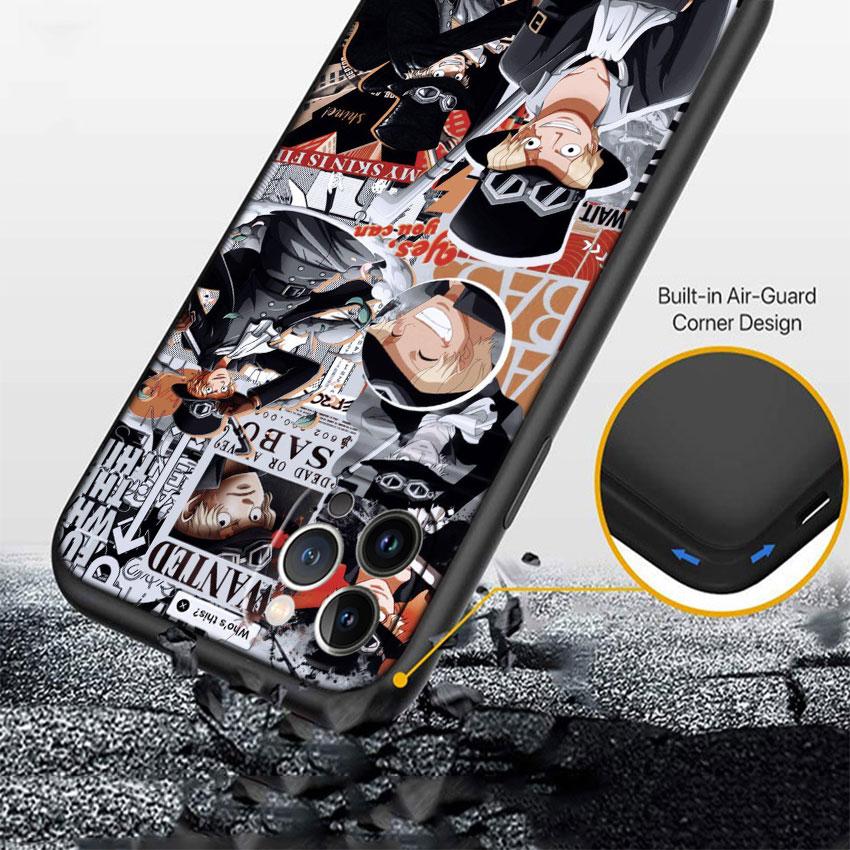 FM42 One Piece Sabo Soft Shell Phone Case for Redmi Note 8 9 Pro Max 9S 9T 9C NFC 8T 8A 10A A4