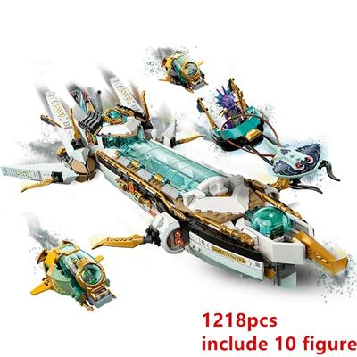 Hydro Bounty Submarine Mech Sub Speeder Building Blocks Bricks Model Kids Toys Gift