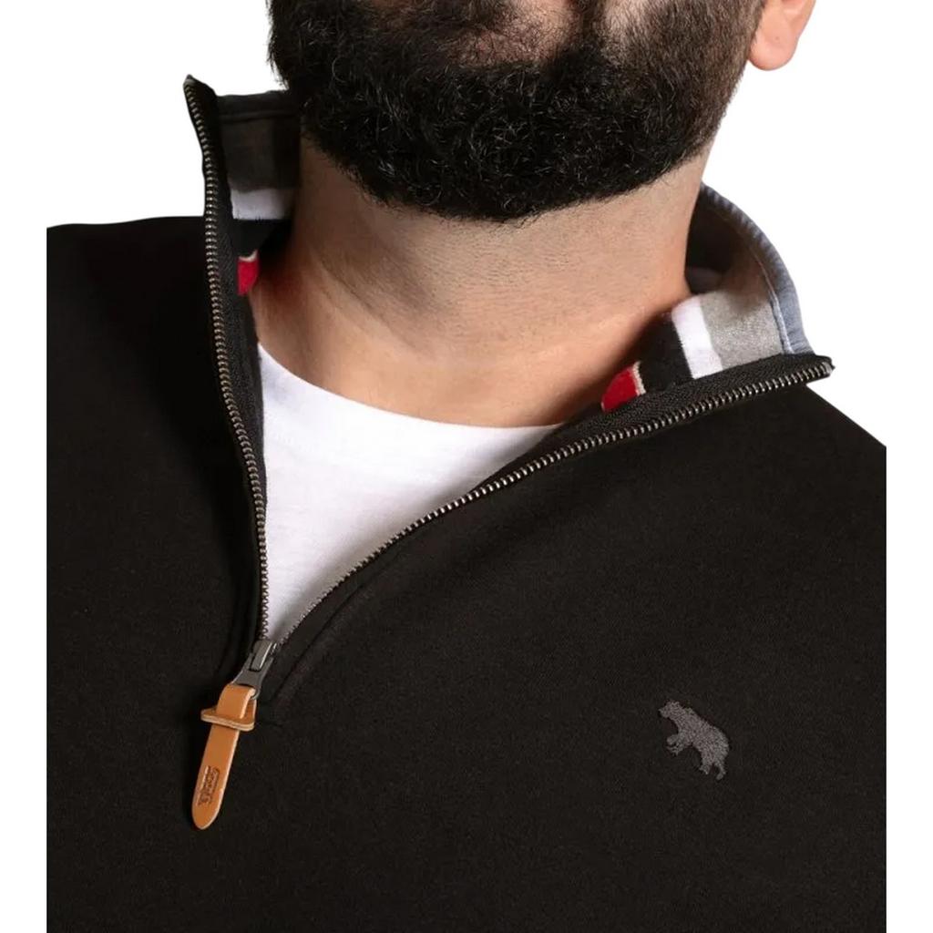 Duke Mens D555 Russel Quarter Zip Kingsize Fleece Top