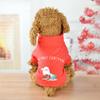 Vêtements en polyester pour animaux de compagnie Costume doux Col haut Vêtements de Noël Sweat à capuche pour chien chat
