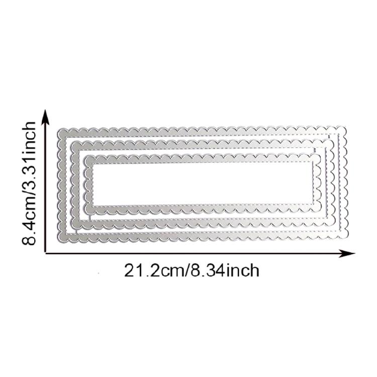 Skiktade stansade metallpräglingsstenciler kolstålsstansmönster scrapbooking-dörr för korttillverkning journal fotoalbum