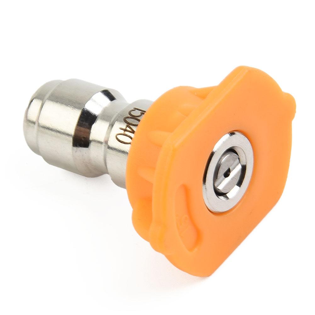 5pcs/Set 1/4'' Quick Connect Garden High Pressure Washer Spray Nozzle 0/15/25/40 Degree Watering Soap Nozzle Tip Garden Cleaning