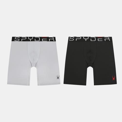 

[Нижнее белье Spyder] Фирменные длинные боксеры, 2 шт. [Отправка из Кореи] 100% Оригинал 95