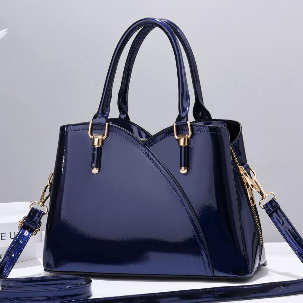 New Ladies Bag Fashion Bright Leather Texture Shoulder Women's Crossbody Handbag