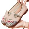 New cloth shoes flat-soled mother shoes ethnic style soft-soled comfortable embroidered shoes Hanfu shoes