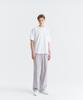 WHOLOVESART Unisex Semi-Wide Elastic Waist Slacks Mystic Gray