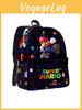 Super Mario Cartoon Backpack With Waterproof Material For School And Daily Use