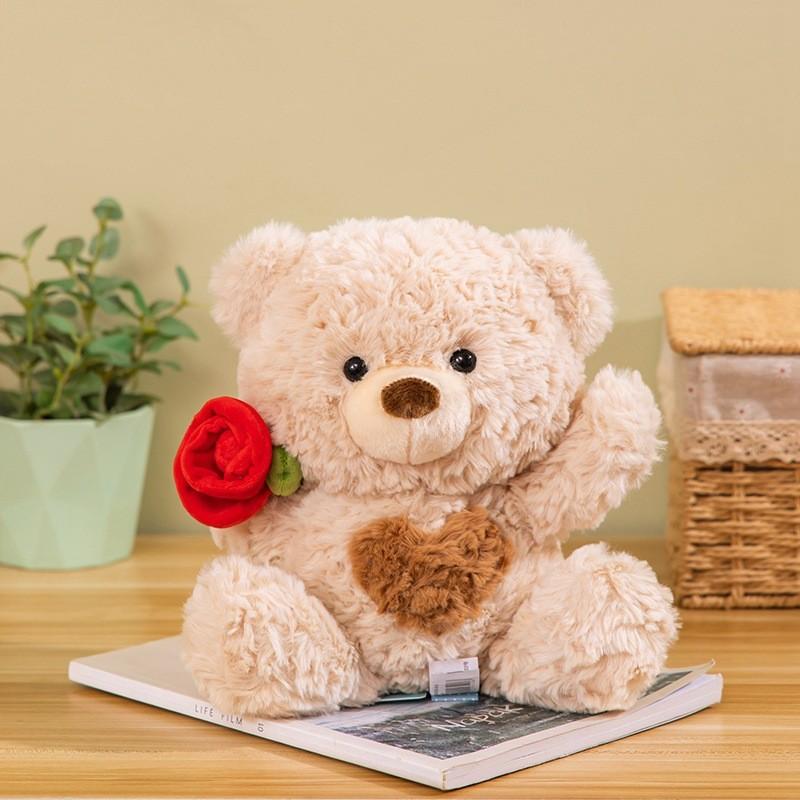 Plush Bear Teddy Toy Cartoon Animal Stuffed Doll Room Decoration Couple Gift