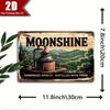 Vintage Metal Moonshine Sign 78x118 Inch Rustic Wall Decor for Home Bar Pub