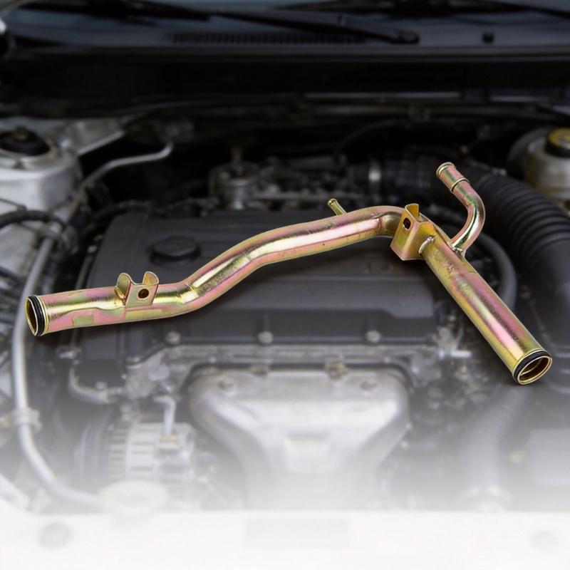 Heavy Duty Metal Coolant Pipe with Zinc Coating & Sealing Rings Direct Fit Replacement Pipe for Vehicle L200 Truck