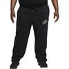 Nike Club Fleece Logo Print Comfortable Straight Leg Knit Sweatpants Men Bottoms Black FZ0775-010