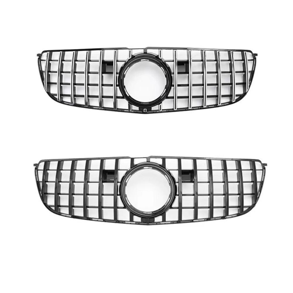 Pentru Mercedes GLS X166 2016-2018 Grilă Bară Față ABS Negru Lucios Stil AMG Grilă Radiator Panou Plasă Accesorii Tuning