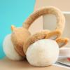 Women's Winter Cycling Earmuffs with Cute Little Rabbit Ears - Plush, Warm, and Fashionable Ear Protection