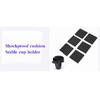 Multifunctional Black Carbon Fiber Color Car Storage Box Cup Holder Organizer X1