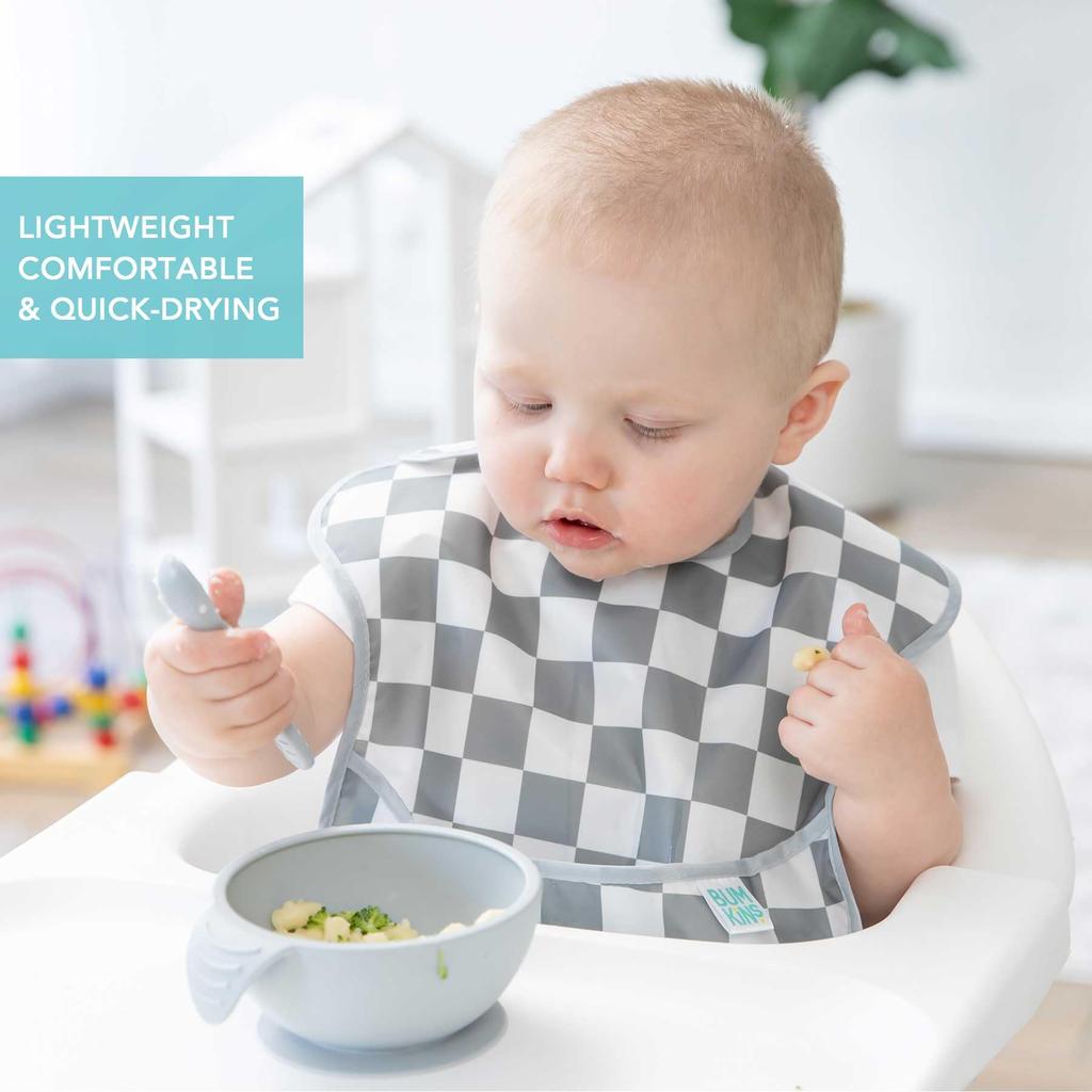 Bankins Super Bib Bib Set Japanese Machine Washable and Waterproof Bib for Ages 3-Piece Oil-Resistant (Official Product) Quick-Drying Feeding, 6-24