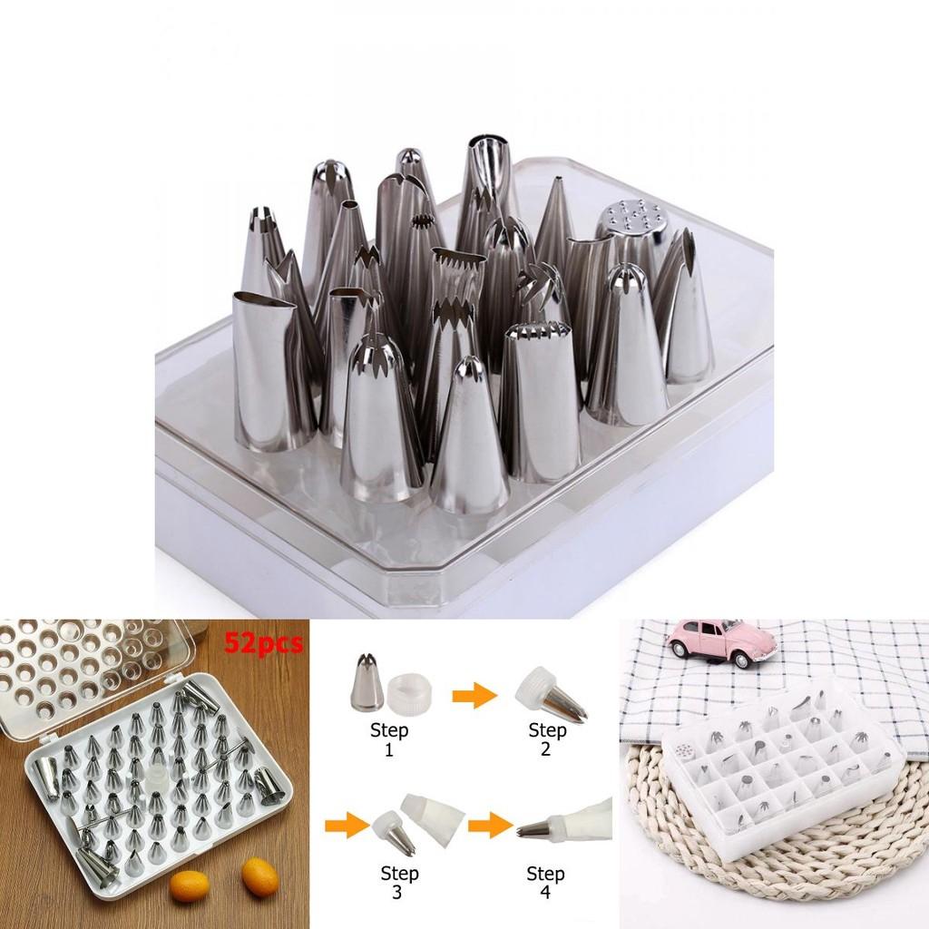 Korean Style Icing Nozzles Kit With Stainless Steel Tips For Cake And Cookie Decoration