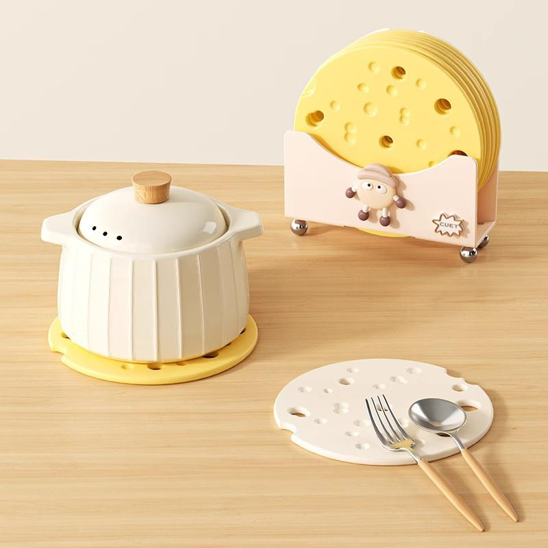 Heat-Resistant Silicone Insulation Mat: Anti-Scald Placemat, Coaster, Pot & Bowl Pad for Household Use