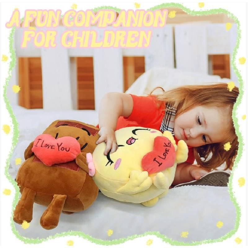 Choco Pancake And In Love Plush Toy Valentines Day Cartoon Pillow Doll Decor