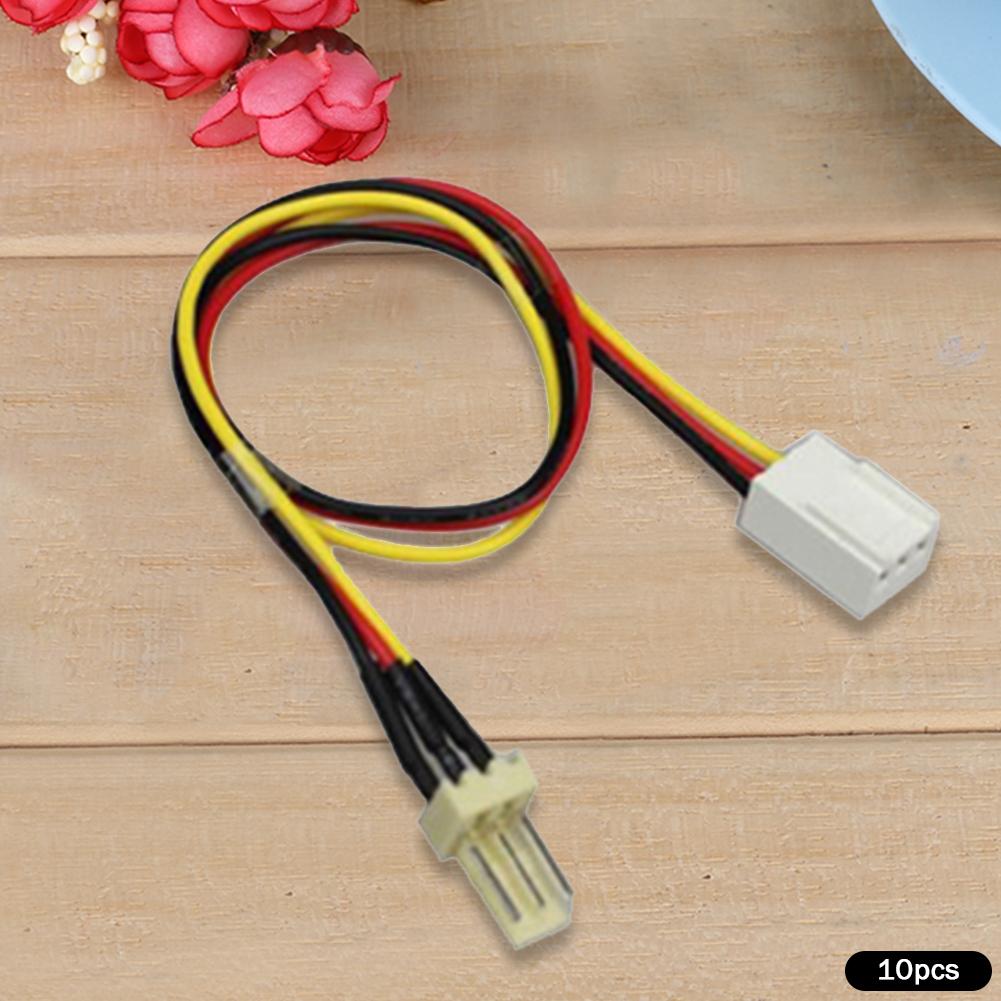 

10pcs 12V 3-Pin Male To 3-pin Female PC Fan Power Extension Cable 26cm Fan Power Extension Lengthen Cable Fan Resistor Cables China Mainland