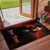Crystal Velvet Rug Custom Name Text, Soft Non Slip Floor Mat Home DecorDracula