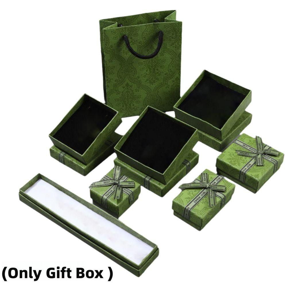 Matcha Green Gift Box Bow Ring Box Fashion Necklace Packaging Box  Luxury Packaging